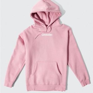 GLOSSIER PINK HOODIE